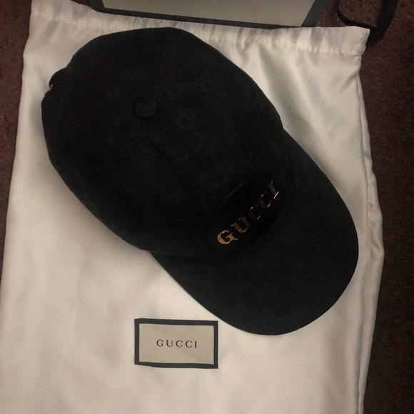 Gucci blk baseball hat small excellent condition main image 8